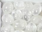 Lot: Polished Clear Quartz Pebbles - kg ( lbs) #77924-1